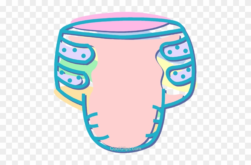 Diaper Royalty Free Vector Clip Art Illustration - Diaper Royalty Free Vector Clip Art Illustration #1481014