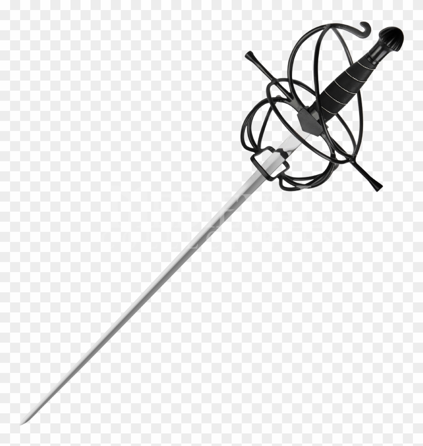 Black Wire Hilt Rapier - Black Wire Hilt Rapier #1481167