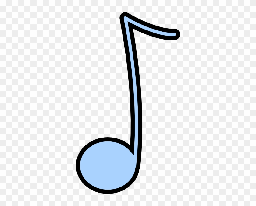 Blue Music Note Clip Art - Clip Art #231395