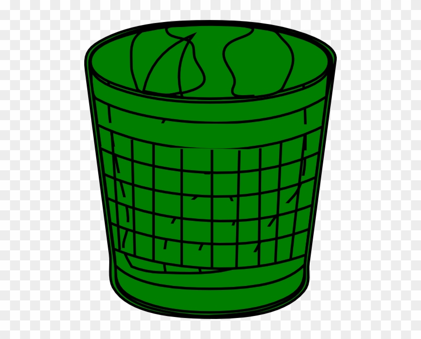Green Trash Bin Clip Art - Trash Can Clip Art #231807