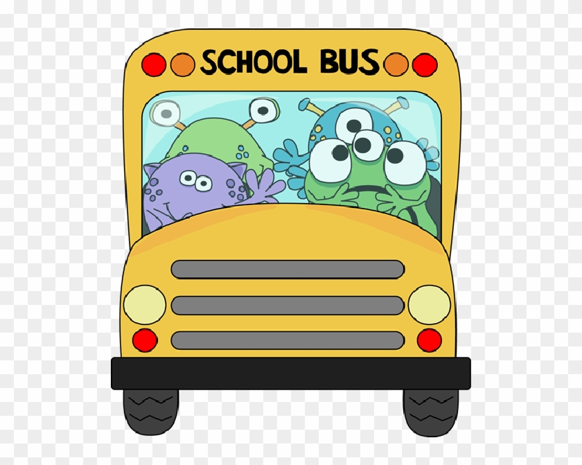 School Bus Cartoon Images - Monster On The Bus #232045