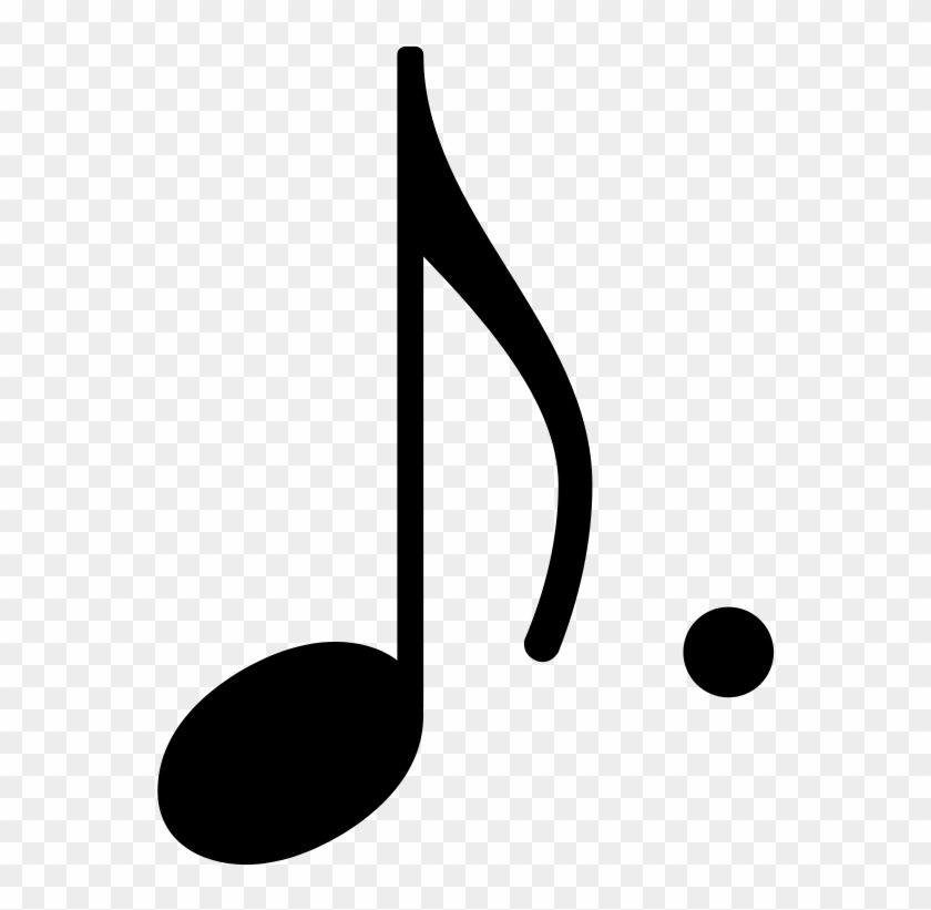 Dotted Eighth Note Stem Up - Dotted Eighth Note Symbol #232086