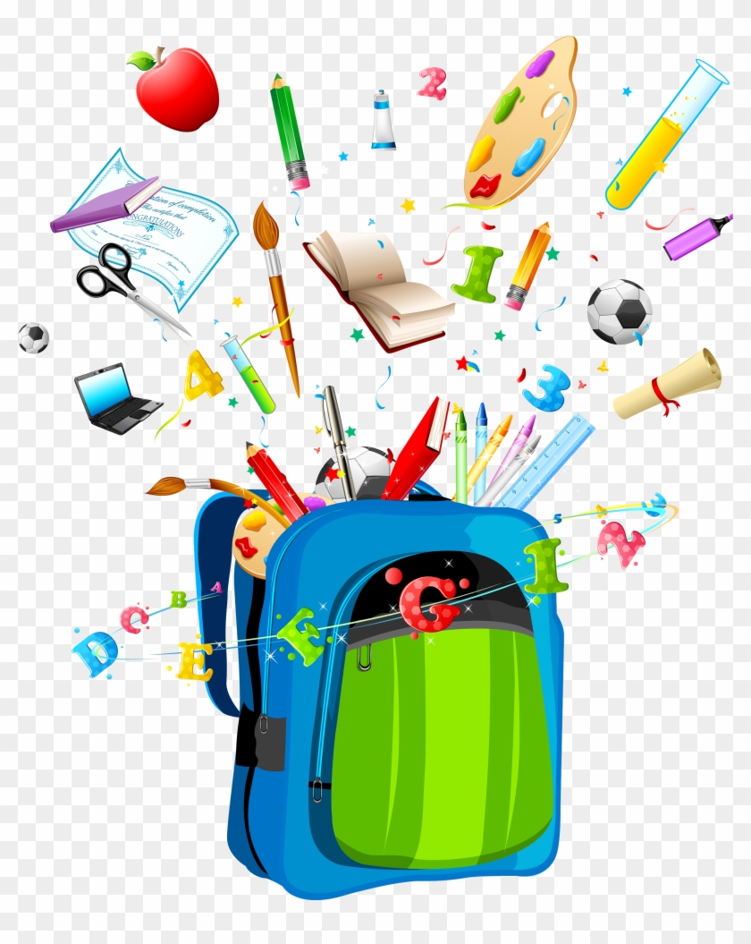 School Timetable Backpack Bag Clip Art - School Timetable Backpack Bag Clip Art #232537