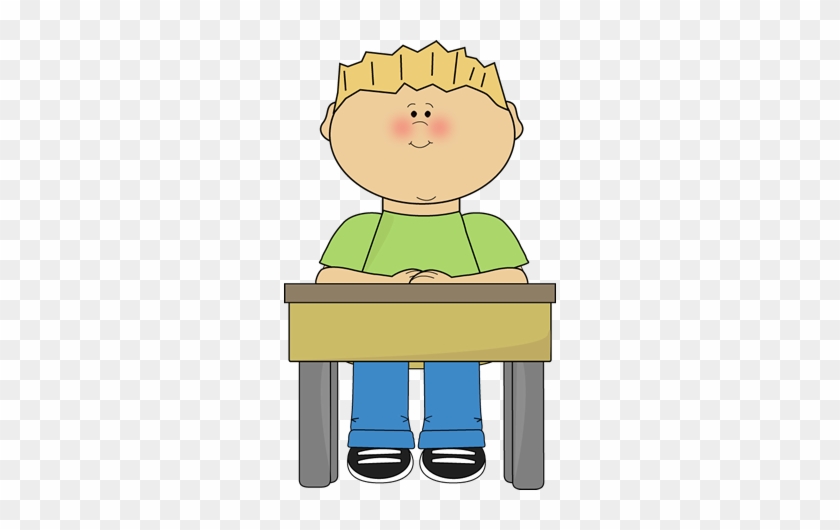 Student Sitting At Desk Clipart #232765