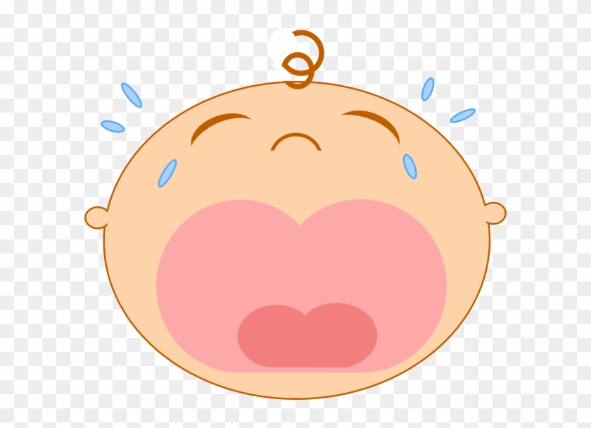 Mad Baby Pink Clip Art At Clker - Baby Cry Clipart #232799
