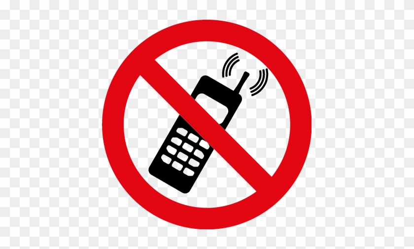 No Phones Sign - Do Not Use Hand Held Mobile Phones Whilst Driving Safety #233468