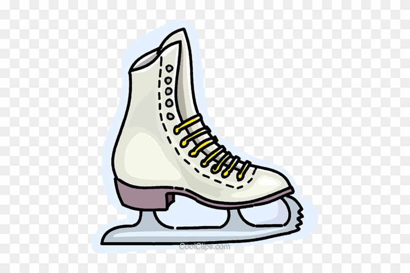 Figure Skates Royalty Free Vector Clip Art Illustration - Figure Skates Royalty Free Vector Clip Art Illustration #1483097