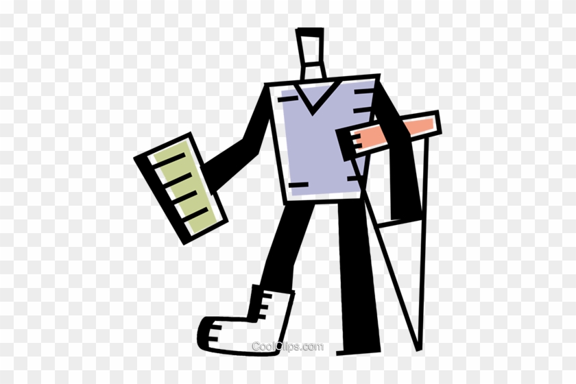People With Broken Bones Royalty Free Vector Clip Art - People With Broken Bones Royalty Free Vector Clip Art #1483912