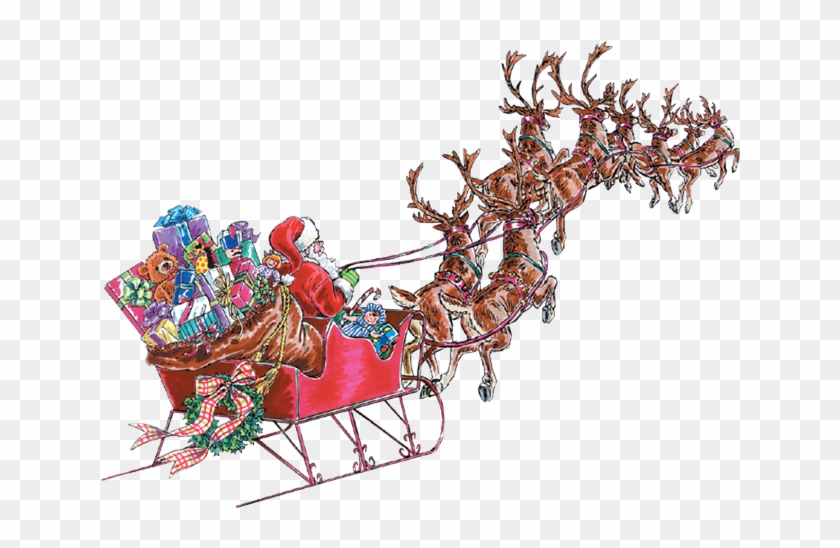 Clip Art Of Santa's Reindeer - Clip Art Of Santa's Reindeer #1483936