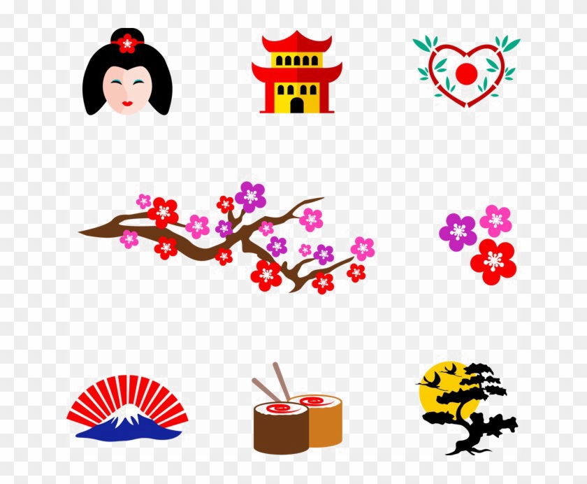 Japanese Elements Png Clipart - Japanese Elements Png Clipart #1484260