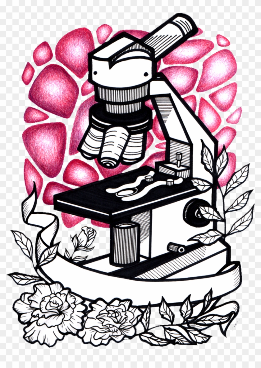 Sharpie And Prismacolor Microscope Art By Lil' D Dog - Sharpie And Prismacolor Microscope Art By Lil' D Dog #1485700