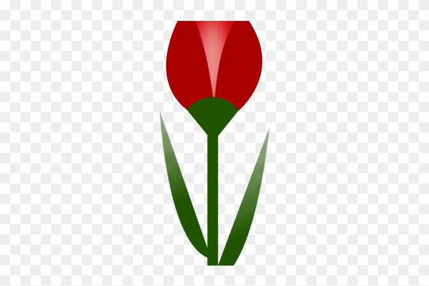 Red Flower Clipart Colored Flower - Red Flower Clipart Colored Flower #1486818