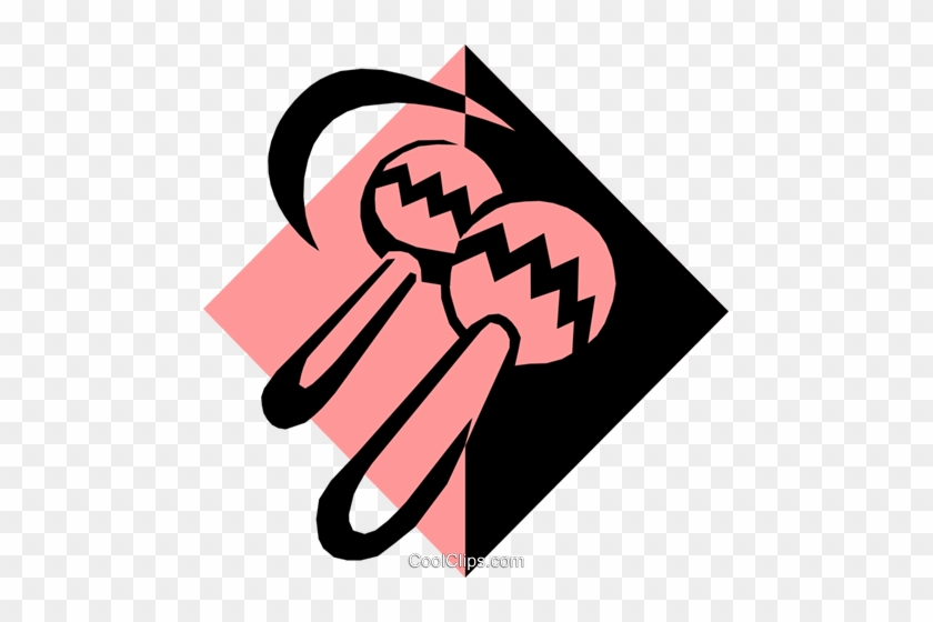 Maracas Symbol Royalty Free Vector Clip Art Illustration - Maracas Symbol Royalty Free Vector Clip Art Illustration #1487554