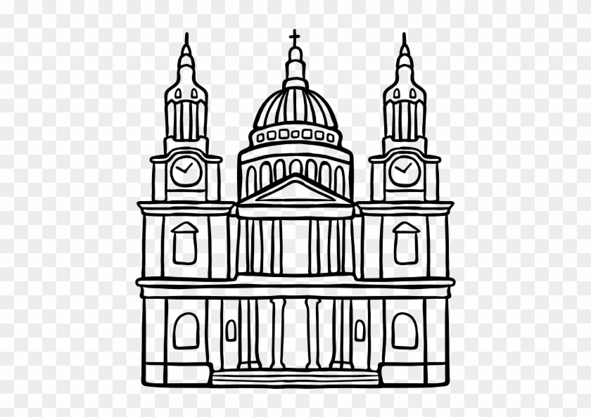 Catedral De San Pablo Icono Gratis - Catedral De San Pablo Icono Gratis #1488113