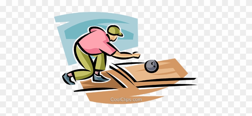Person Bowling Royalty Free Vector Clip Art Illustration - Person Bowling Royalty Free Vector Clip Art Illustration #1489084