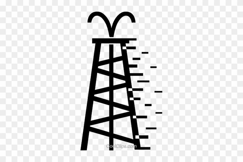Oil Wells Royalty Free Vector Clip Art Illustration - Oil Wells Royalty Free Vector Clip Art Illustration #1490650