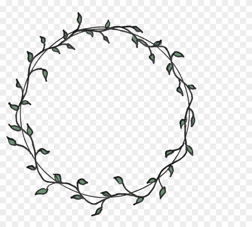 Flower Drawing Embroidery Border Circle - Flower Drawing Embroidery Border Circle #1491416