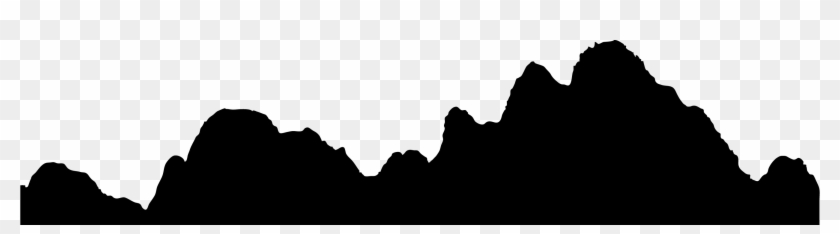 Vector Mountain Silhouette Isolated Transparent Background - Vector Mountain Silhouette Isolated Transparent Background #1491605