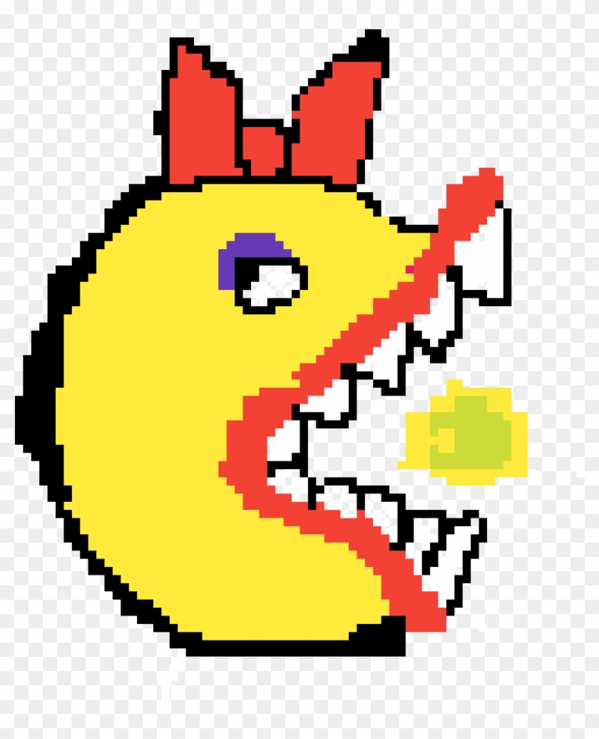 Ms Pac Man Eating A Power Pellet - Ms Pac Man Eating A Power Pellet #1491976