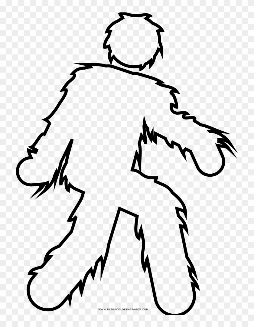 Yeti Coloring Page - Yeti Coloring Page #1493916