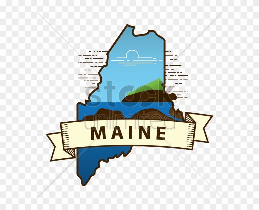 State Maine Clipart Maine Clip Art - State Maine Clipart Maine Clip Art #1495555