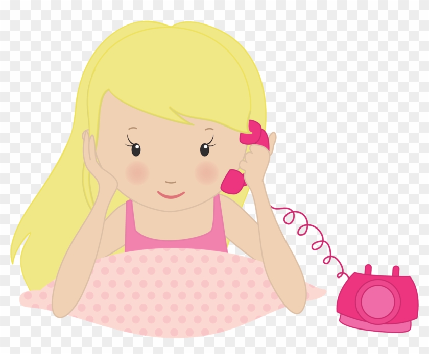 Girls At Phone Clip Art - Girls At Phone Clip Art #1496278