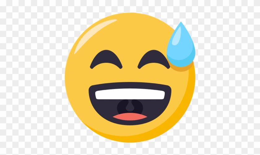 Smiling Face With Open Mouth & Cold Sweat - Smiling Face With Open Mouth & Cold Sweat #1497115