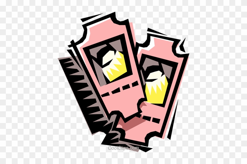Tickets Royalty Free Vector Clip Art Illustration - Tickets Royalty Free Vector Clip Art Illustration #1498104