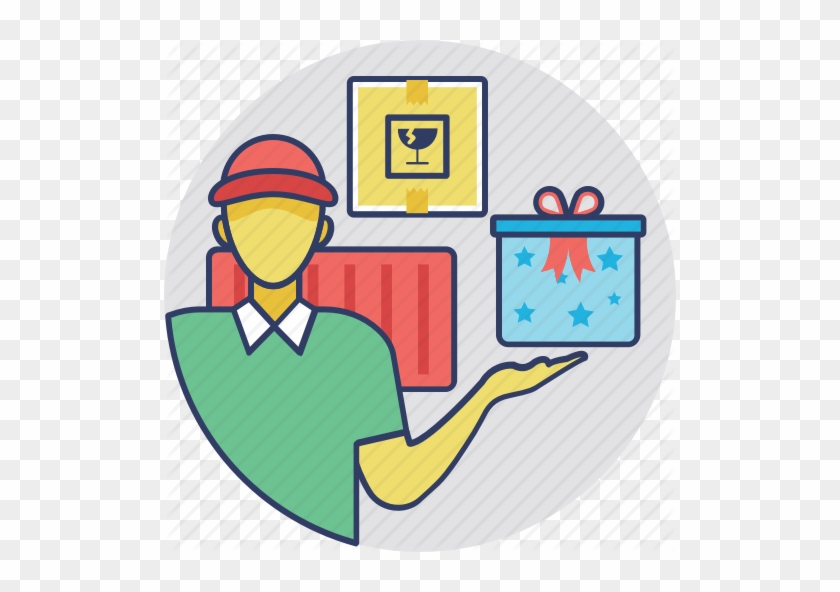 Royalty Free Stock Delivery Clipart Courier Boy - Royalty Free Stock Delivery Clipart Courier Boy #1498331