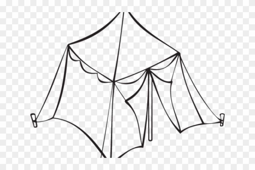 Tent Clipart Line Drawing - Tent Clipart Line Drawing #1498779