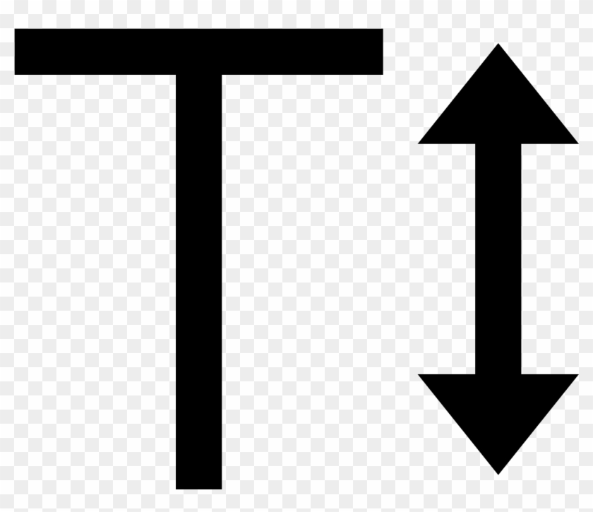 Text Height Icon - Text Height Icon #1499673