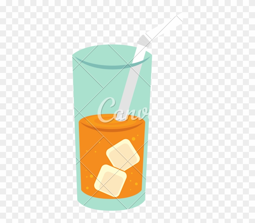 Glass Straw Drink Ice Icon Vector Graphic - Glass Straw Drink Ice Icon Vector Graphic #1500257