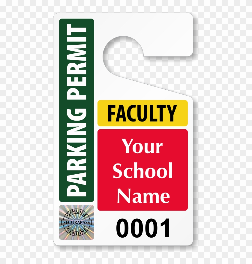 Custom Student Faculty Parking Permits For Your - Custom Student Faculty Parking Permits For Your #1501155