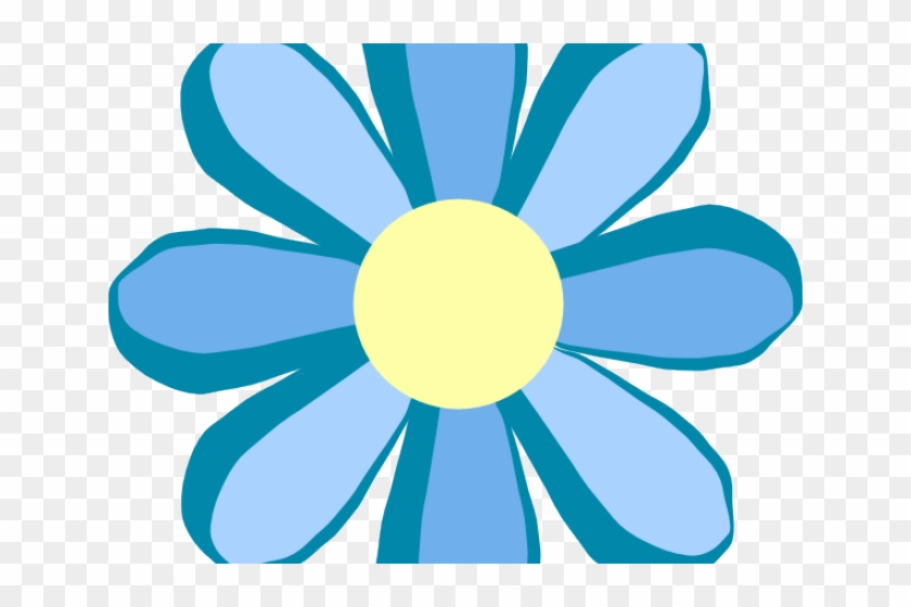 Petal Clipart Cute Blue Flower - Petal Clipart Cute Blue Flower #1501979
