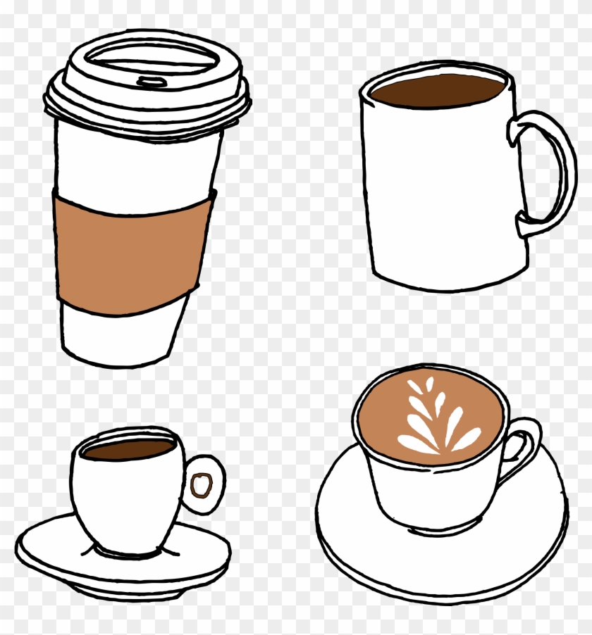 Drawing Coffee Cup - Drawing Coffee Cup #1502025