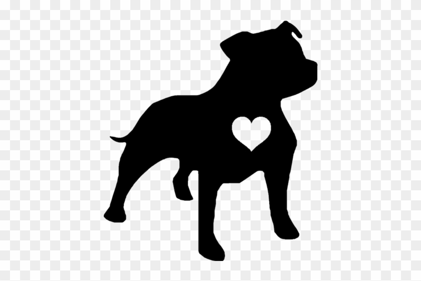 Staffie Heart Decal Sticker - Staffie Heart Decal Sticker #1502238