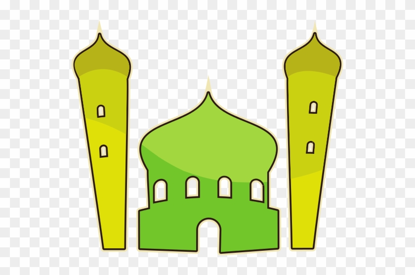 Flat Vector Illustration Of Mosque - Flat Vector Illustration Of Mosque #1502317