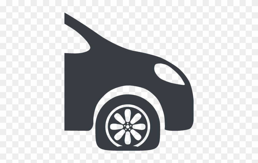 Flat Tire Icon - Flat Tire Icon #1502971