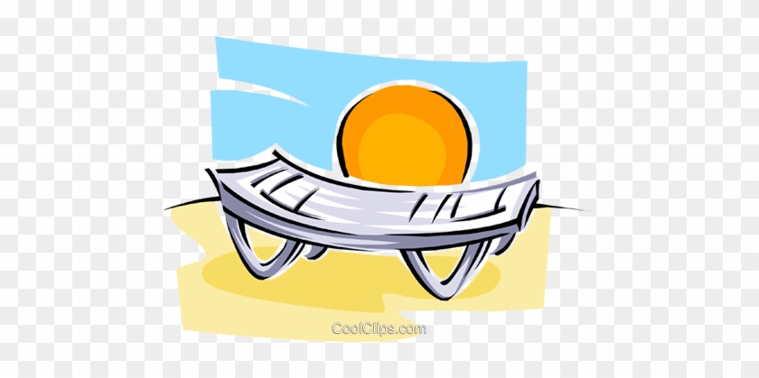Beach Chair Royalty Free Vector Clip Art Illustration - Beach Chair Royalty Free Vector Clip Art Illustration #1503718
