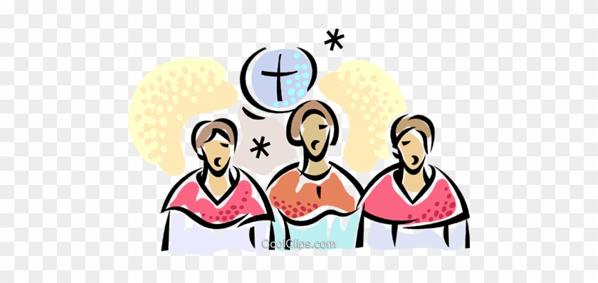 Choir Singing Royalty Free Vector Clip Art Illustration - Choir Singing Royalty Free Vector Clip Art Illustration #1505559