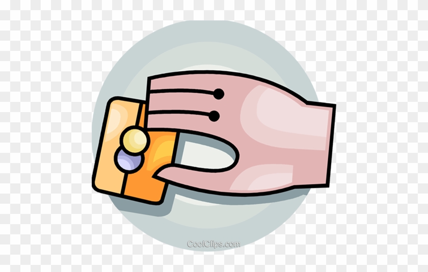 Hand And Credit Card Royalty Free Vector Clip Art Illustration - Hand And Credit Card Royalty Free Vector Clip Art Illustration #1505573