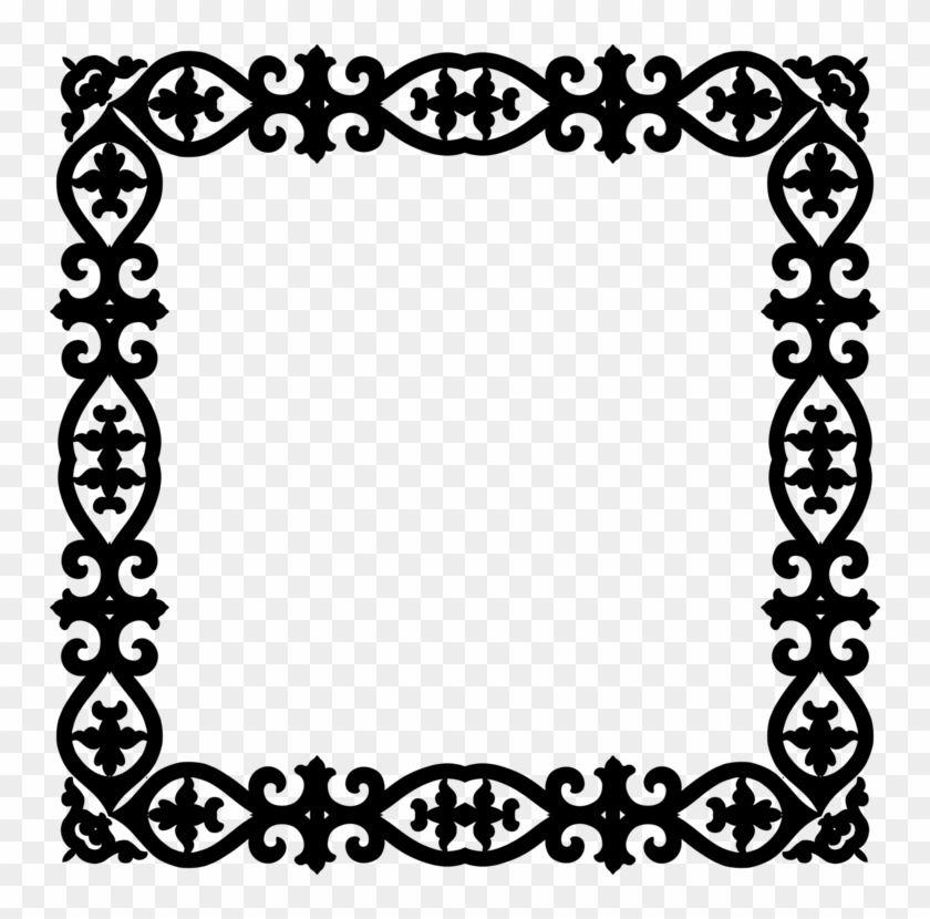 Picture Frames Parang Batik Ornament Black And White - Picture Frames Parang Batik Ornament Black And White #1505583