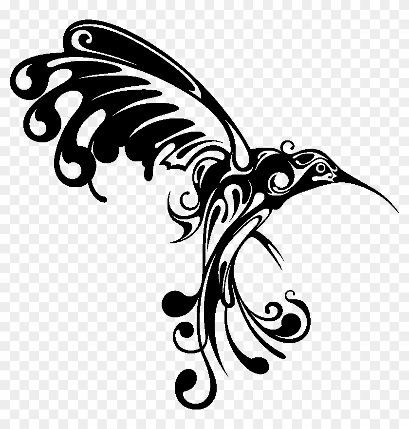 Sticker Figure Colibri Artistique Ambiance Sticker - Sticker Figure Colibri Artistique Ambiance Sticker #1506433