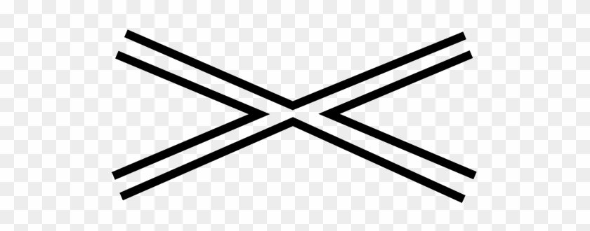 Warning For A Railroad Crossing With 1 Railway - Warning For A Railroad Crossing With 1 Railway #1506652
