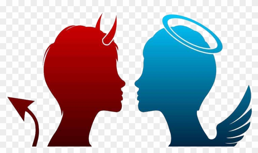 Angel Demon Devil Clip Art - Devil And Angel Png #233901