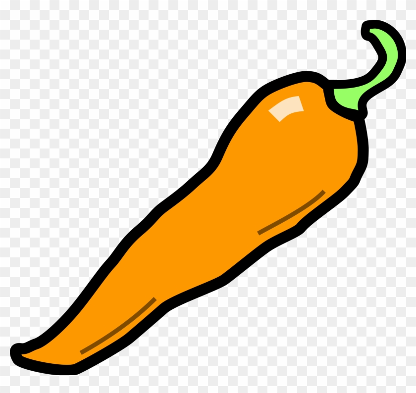 Chilli Pepper - Orange Chili Pepper Clipart #234618