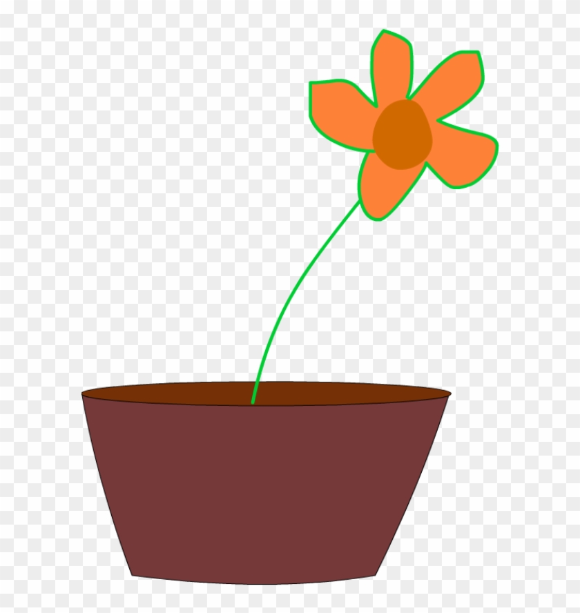 Flower In A Vase Free Vector - Kartun Vas Bunga Vektor #235037