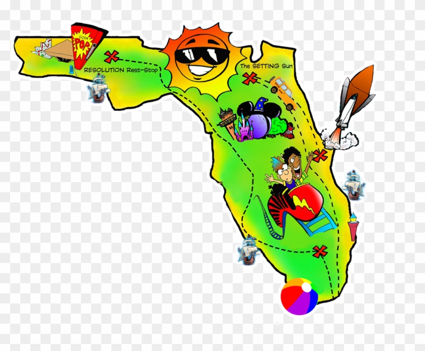 Florida Map Clipart {free} By Preptoon - Pleasant Rowland #235087
