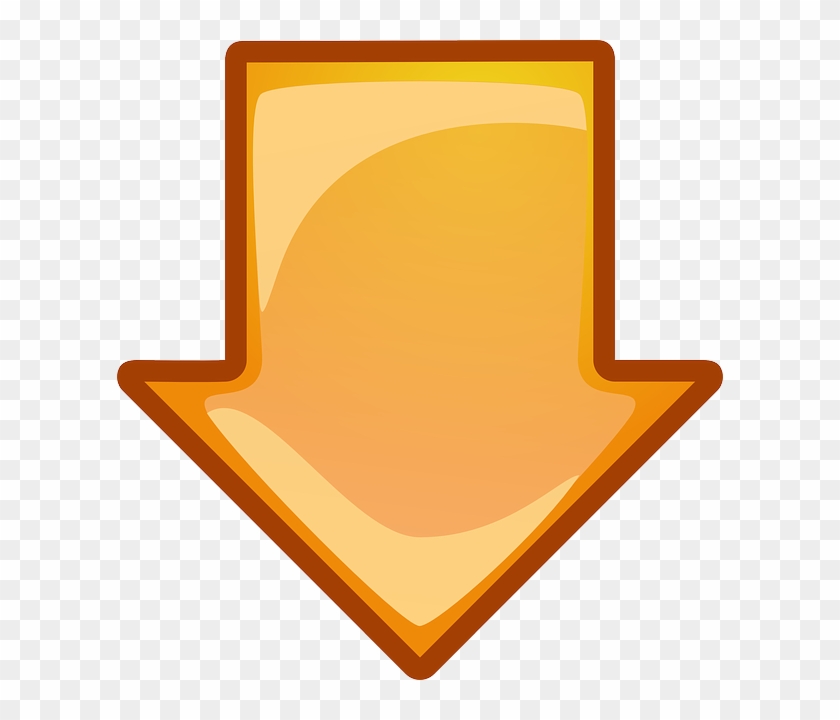 Quick Links To Oer Image Source Sites - Down Arrow Orange #235163