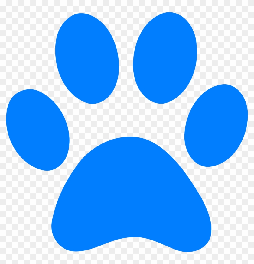 Blue's Clues Clip Art And Blue Footprint Clipart Png - Paw Print Clip Art #235814